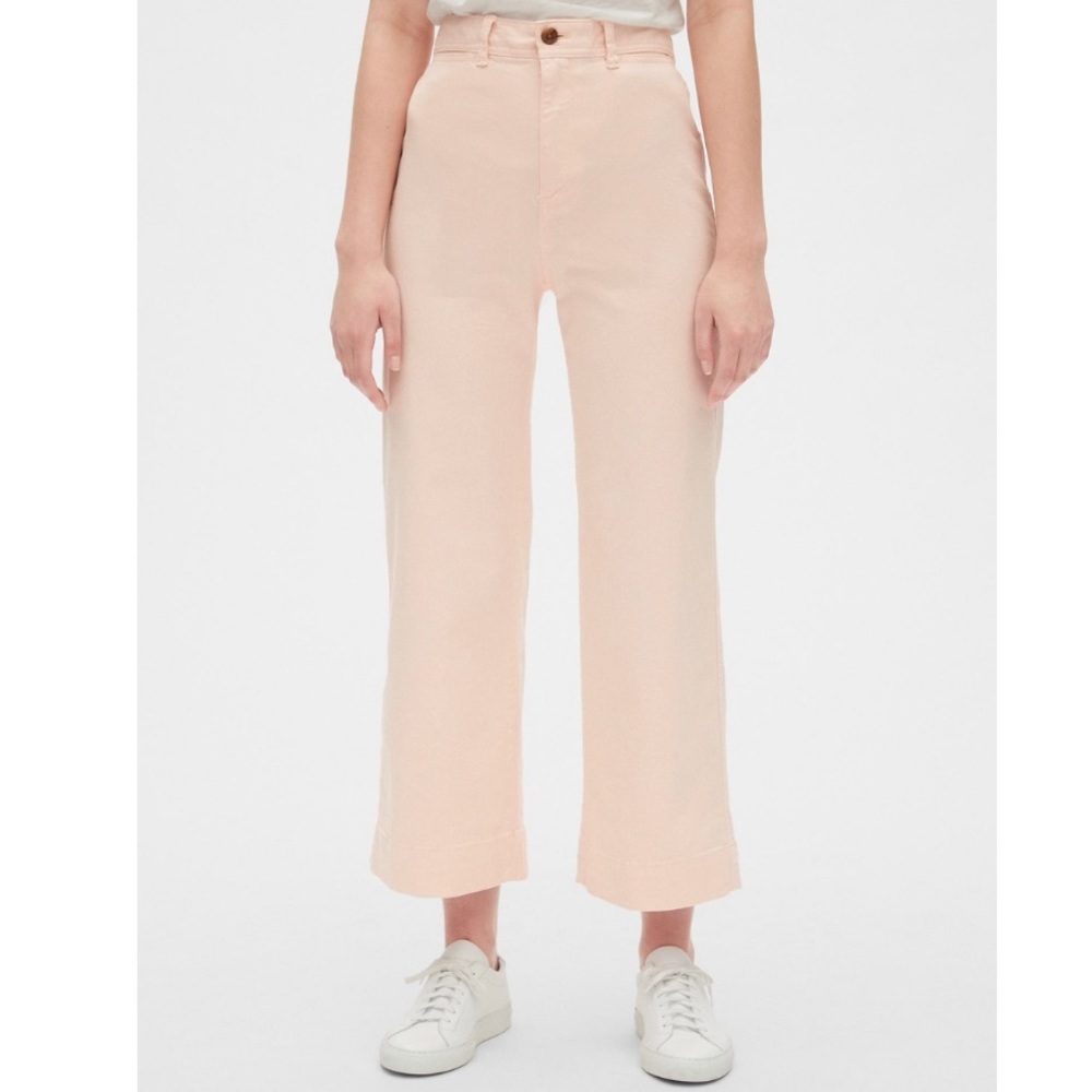 light pink gap wide leg jeans